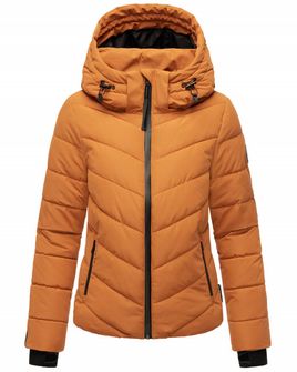 Mariko samuiaa women's winter jacket with hood, cinnamon