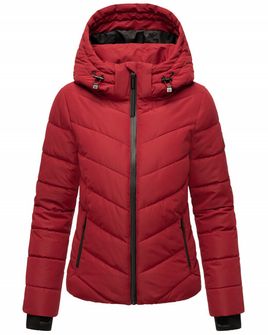 Mariko samuiaa women's winter jacket with hood, Dark Red