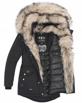 Navahoo Sweets women's winter jacket with hood, black