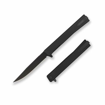 OCASO Folding knife Solstice Titanium + Black / Straight