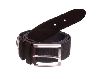 Foster belt with metal buckle, elastic, gray, 3.6cm
