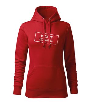 DRAGOWA Women's sweatshirt with hooded Made in Slovakia, red 320g/m2