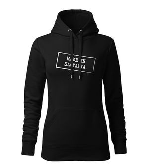 DRAGOWA Women's sweatshirt with hooded in Slovakia, black 320g/m2