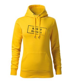 DRAGOWA Women's sweatshirt with hooded in Slovakia, yellow 320g/m2