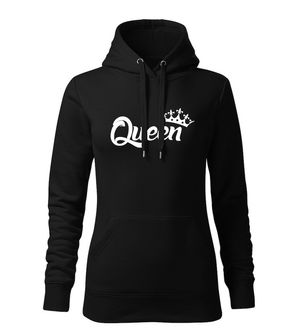 DRAGOWA Women's Sweatshirt with Queen hood, black 320g/m2