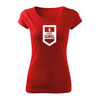 DRAGOWA Women's short T -shirt Army Girl, red 150g/m2