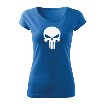 DRAGOWA Women's short T -shirt Punisher, blue 150g/m2