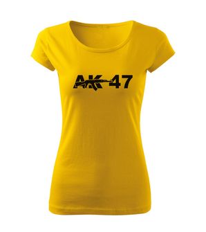 Dragowa women's T-shirt AK-47, yellow 150g/m2