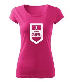 DRAGOWA Women's T -shirt Army Girl, pink 150g/m2