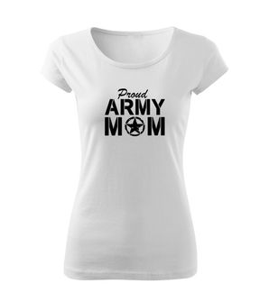 DRAGOWA Women's T -shirt Army Mom, white 150g/m2