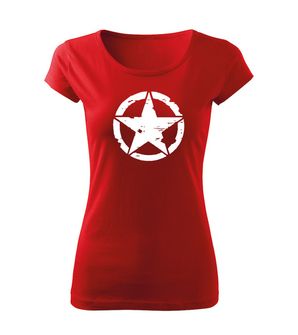 DRAGOWA Women's T -shirt Star, red 150g/m2