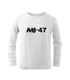 DRAGOWA kids long sleeve t-shirt AK47 white