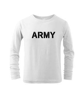 DRAGOWA kids long sleeve t-shirt Army white
