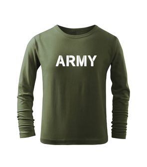 DRAGOWA kids long sleeve t-shirt Army olive