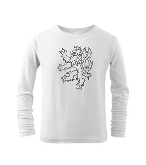 Dragowa Children's Long T -Shirt Czech Lion, White