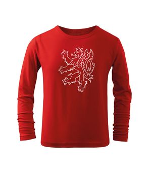 Dragowa Children's Long T -Shirt Czech Lion, Red