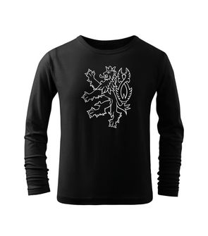 Dragowa Children's Long T -Shirt Czech Lion, Black