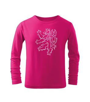DRAGOWA Children's long T -shirt Czech lion, pink