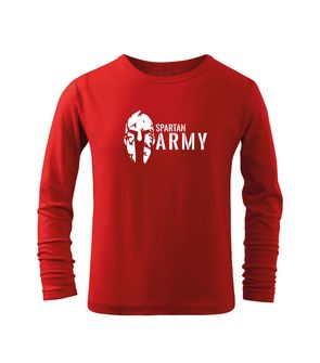 DRAGOWA kids long sleeve t-shirt Spartan army red