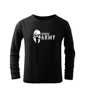 DRAGOWA kids long sleeve t-shirt Spartan army black