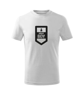 DRAGOWA kids t-shirt Army boy white