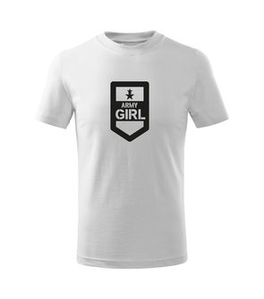 DRAGOWA kids t-shirt Army girl white