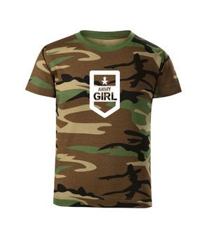DRAGOWA kids t-shirt Army girl camouflage