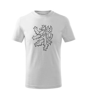 Dragowa Children's Short T -Shirt Czech Lion, White