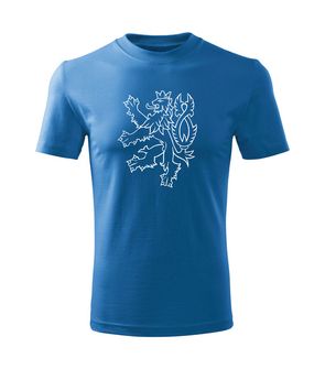 Dragowa Children's Short T -Shirt Czech Lion, Blue
