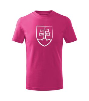 DRAGOWA Children's short T -shirt Slovak emblem, pink