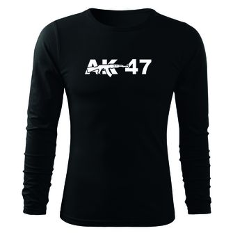 Dragow Fit-T T-shirt with long sleeve AK-47, black 160g/m2