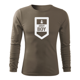 DRAGOWA FIT-T T-shirt with long sleeves Army Boy, Olive 160g/m2