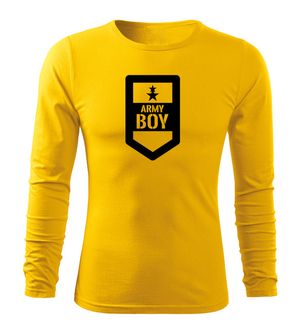 DRAGOWA FIT-T T-shirt with long sleeve Army Boy, yellow 160g/m2