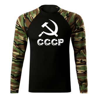 DRAGOWA FIT-T T-shirt with long sleeve CCCP, Woodland 160g/m2