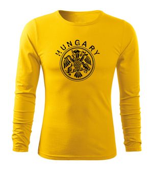 Dragow Fit-T T-shirt with long sleeve Hungary, yellow 160g/m2