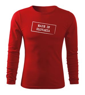 DRAGOWA FIT-T T-shirt with Long Sleeve Made in Slovakia, red 160g/m2