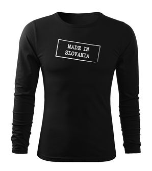 DRAGOWA FIT-T T-shirt with Long Sleeve Made in Slovakia, Black 160g/m2