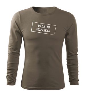 DRAGOWA FIT-T T-shirt with Long Sleeve Made in Slovakia, Olive 160g/m2