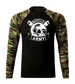 Dragow Fit-T T-shirt with long sleeves Muscle Army Original, Woodland 160g/m2