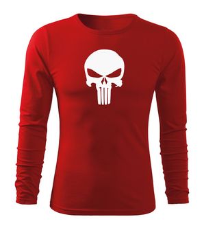 Dragow Fit-T T-shirt with long sleeve Punisher, red 160g/m2