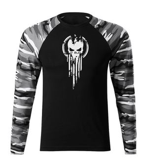 DRAGOWA FIT-T T-shirt with long sleeve Skull, Metro 160g/m2