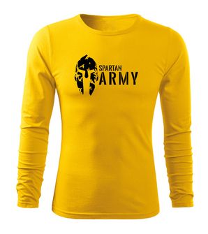 Dragow Fit-T T-shirt with long sleeve Spartan Army, yellow 160g/m2