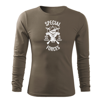 DRAGOWA FIT-T T-shirt with Long Sleeve Special Force, olive 160g/m2