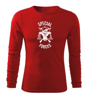 Dragow Fit-T T-shirt with long sleeve Special Forces, red 160g/m2