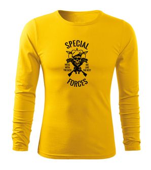 Dragow Fit-T T-shirt with long sleeve Special Forces, yellow 160g/m2