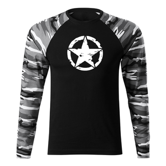 DRAGOWA FIT-T T-shirt with long sleeve Star, metro 160g/m2