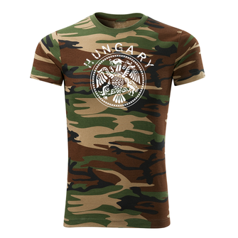 DRAGOWA Short T -shirt Hungary, camouflage 160g/m2