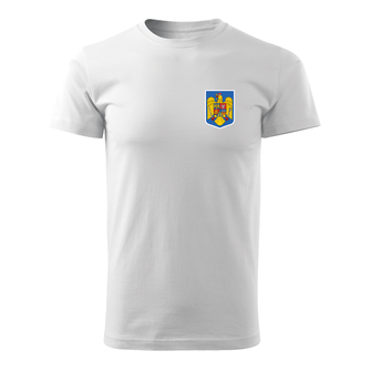 Dragowa short T -shirt Small color Romanian emblem, white 160g/m2