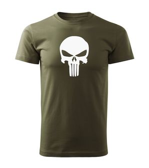DRAGOWA short T -shirt Punisher, olive160g/m2