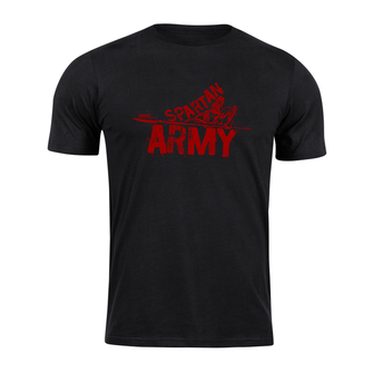 DRAGOWA Short T -shirt Spartan Army Rednabis, Black 160g/m2